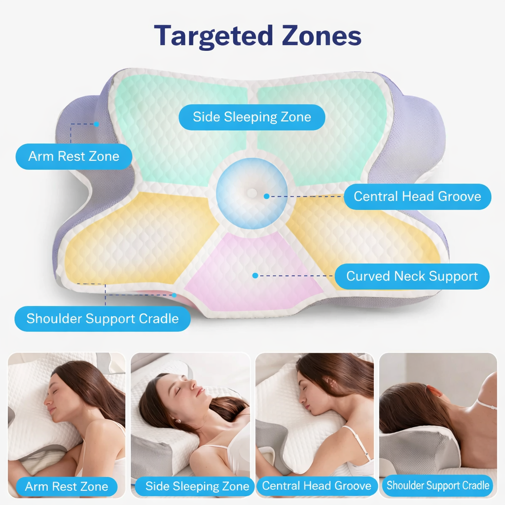 Soft Support™ Ergonomic Neck Relief Pillow